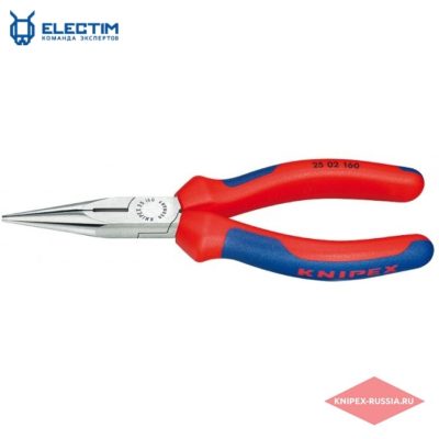 Плоские круглогубцы с режущими кромками KNIPEX KN-2502140