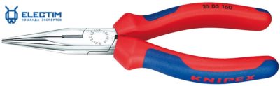 Плоские круглогубцы с режущими кромками KNIPEX KN-2505140