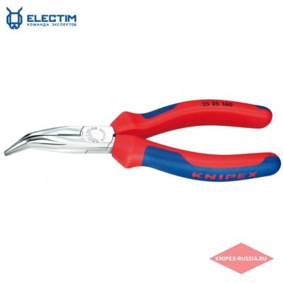 Плоские круглогубцы с режущими кромками KNIPEX KN-2525160