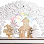 Деревянная фигурка с подсветкой Рождественская сказка 44,5-6-24 см