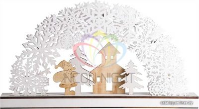 Деревянная фигурка с подсветкой Рождественская сказка 44,5-6-24 см