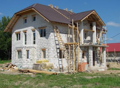 Стоительство домов из блоков под ключ в Любанском р-не