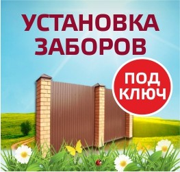 Строительство и установка забора, ворот недорого