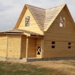 Дом из профилированного бруса проект Андрей 6х8м