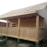 Баня проект Ирина 6х4 м из профилированного бруса