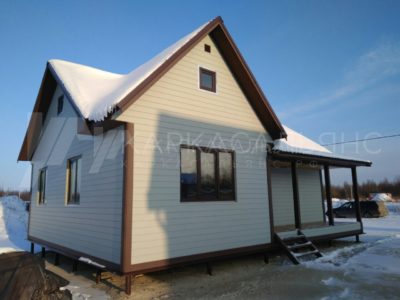 Дом Каркасный под ключ 9,5х10м проект Лапинлахти