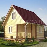 Дом 6х6 м из бруса по проекту Йохо под ключ