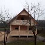 Дом проект Зельвянка 4х6 м из бруса