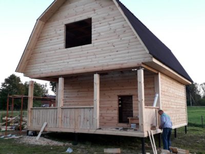 Дома из бруса Алексей 6 на 6 с установкой от 10 дней
