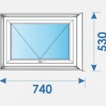 Окна Пвх 740х530 профиль Brugmann-7