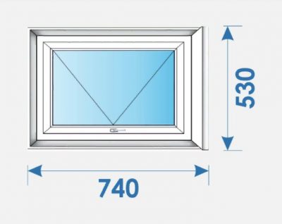 Окна Пвх 740х530 профиль Brugmann-7