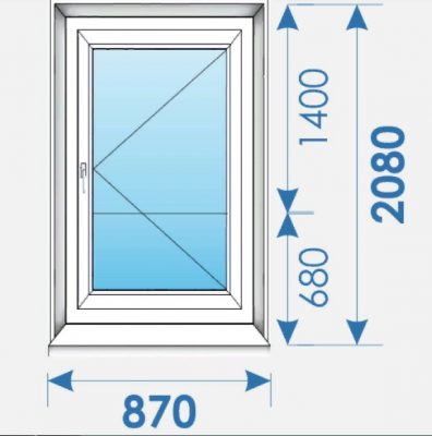 Двери Пвх 870х2080 дешево профиль Rehau-3