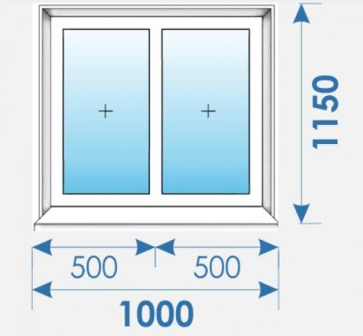 Окна Пвх 1000х1150 профиль Rehau-10