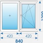 Окна Пвх 840х1200 дешево профиль Salamander № 16