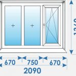 Окно Пвх 2090х1360 дешево профиль Wds № 1