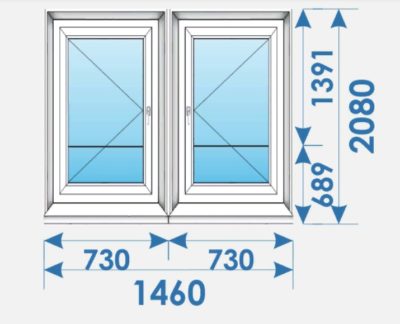 Двери Пвх продажа/установка 1460х2080 Wds №2