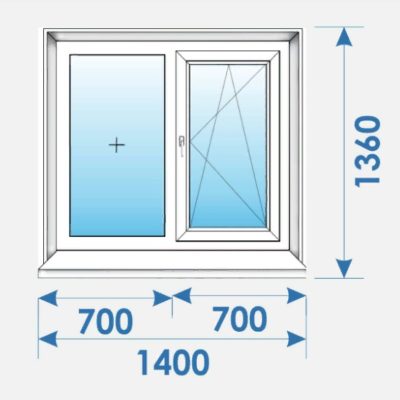 Окна Пвх 1400х1360 продажа и установка выезд Минск/Кододищи