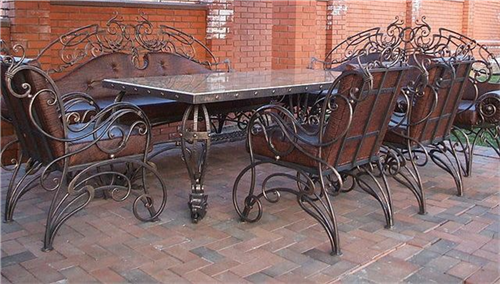 Мебель уличная кованая для дома и сада на заказ