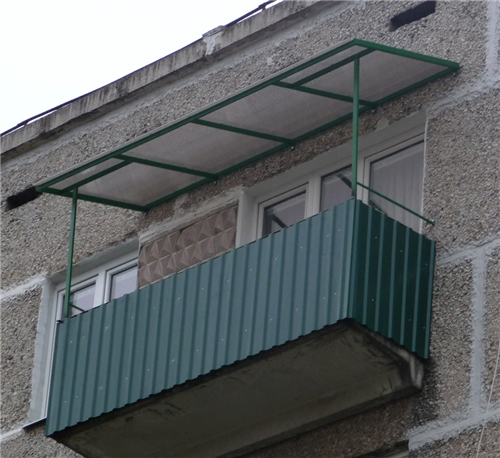 Установка Козырьков, навесов, крыш на балконе под ключ в Жодино.