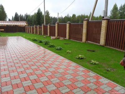 Укладка тротуарной плитки недорого Городея от 50 м2