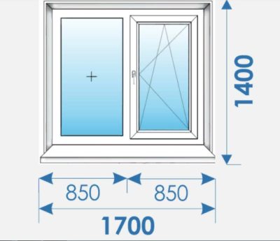 Окно Пвх продажа/установка 1700х1400 Salamander № 23
