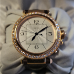 Продам часы Cartier Pasha De Cartier, 18k Rose Gold, Diamond Bezel, 42m