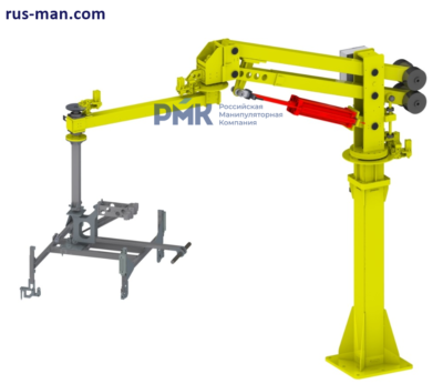 Манипулятор кран пневматический перенос грузов ШБМ-150-П
