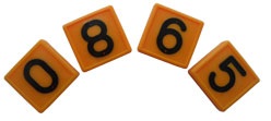 Номерной блок для ремней (от 0 до 9 желтый) КРС от 0,40 руб